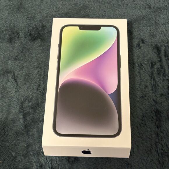 BOX ONLY - Apple iPhone 14 Midnight 128GB Empty Box Only No Phone , Model A2649 - Picture 1 of 5